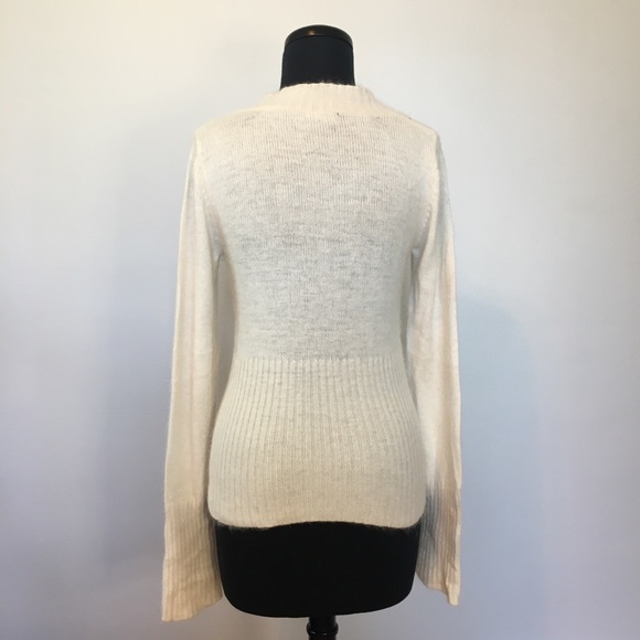 Y2K My Michelle Soft Ivory Button Down Cardigan, L - Picture 2 of 9